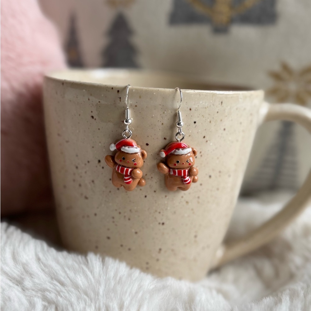 Cute Christmas Holiday Bear Earrings, Christmas and Holiday Earrings, Cute Gifts